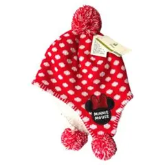 ミニーマウス 水玉模様 ニット帽 52〜54cm