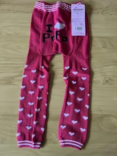 BUSHA ピンク I love Papa レギンス 95cm