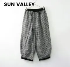 未着品　SUN VALLEY サンバレー　ギンガムチェック裾絞りパンツ