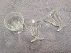 ガラス製デザートカップ 3個セット