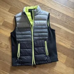 FREE COLD ダウンベスト M グレー/ブラック/ライム