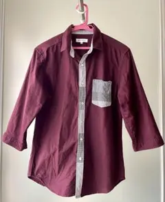 【THE SHOP TK】メンズ七分袖シャツ Mサイズ