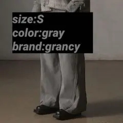 [GRANCY]24SSジップデザイン バギーデニム パンツ