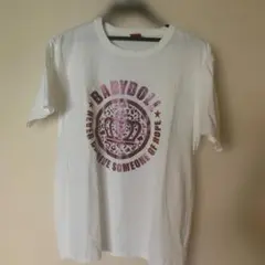BABYDOLL プリントTシャツ Lサイズ ホワイト