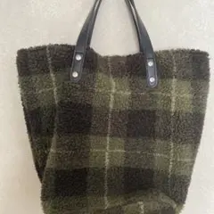 チェック柄トートバッグ