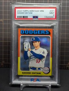 【PSA9】2024 TOPPS HERITAGE 大谷翔平 ミニサイズカード