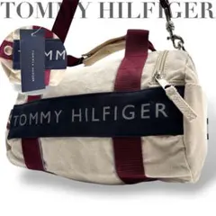 【新品タグ付き】トミーヒルフィガー　ミニボストンバッグ　ショルダー　キャンバス