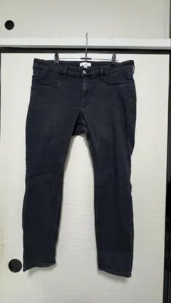 H&M ブラック スリムフィット デニムパンツ
