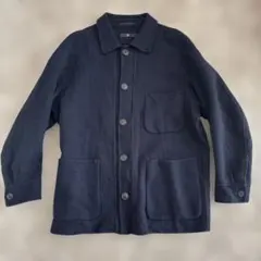 +J ウールブレンドオーバーサイズシャツジャケット