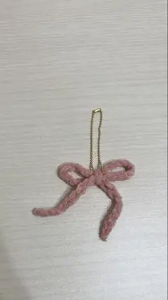 ハンドメイド リボンチャーム サクラ