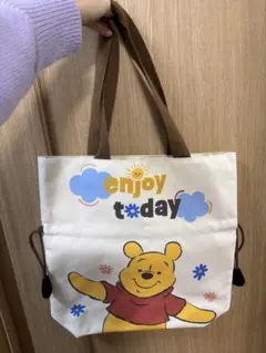 ディズニー　くまのプーさん　トートバッグ　巾着