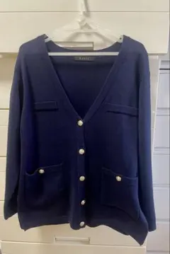 ketty Vネック カーディガン Mサイズ ネイビー