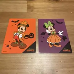 ディズニーストアじゃんけんカード　ハロウィン　2枚