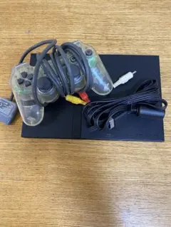PS2スリム本体 動作確認済 1コントローラー AVケーブル付