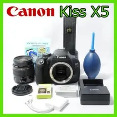 Canon Kiss X5☆使用回数少☆レンズ付き☆写真をスマホ転送☆すぐ