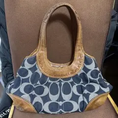COACH コーチトートバッグ デニム　シグネチャー　希少