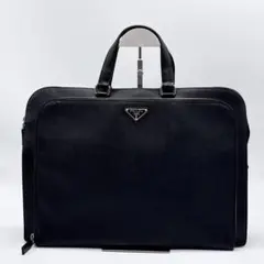 PRADA ブリーフケース ビジネスバッグ サフィアーノ　レザー ブラック
