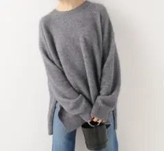 【極美品】Plage ふわふわ Fur クルースリットプルオーバー Ski様】極美品！プラージュ Furクルー スリット プルオーバー ニット