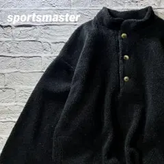 【美品】sportsmaster プルオーバーハーフボタンフリースジャケット