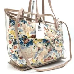 【激レア】MICHAEL KLEIN トートバッグ 2way 花柄 クリア A4