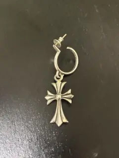 クロムハーツ　タイニークロス　ピアス　片耳　極美品 クロムハーツタイニーCHクロスフープイヤリング(ピアス)|クロム