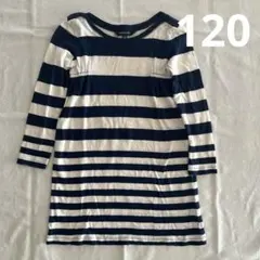 RALPH LAUREN 紺白ボーダーワンピース　120サイズ