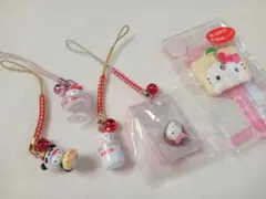 ハローキティ 根付け　他　5点セット　開封済み