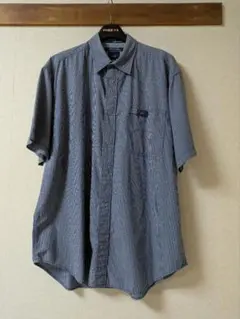 トミーヒルフィガージーンスTOMMY JEANS 半袖シャツ Mサイズ　紺色