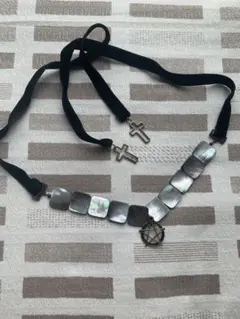 シルバー ブラック チョーカー