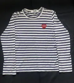 PLAY COMME des GARÇONS ストライプ 長袖 ロンT 白黒 - メルカリ
