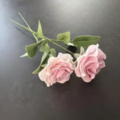 ミミ☆くすみピンクの 薔薇のクレイフラワー 花瓶無し 樹脂粘土 ミミ☆様専用くすみピンクの 薔薇のクレイフラワー 花瓶無し 樹脂粘土