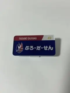 ファジアーノ岡山　ブローダーセン選手　ひらがなネームプレート