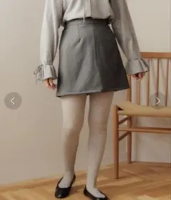 flower フラワー メランジスコート キュロットスカート F スカパン