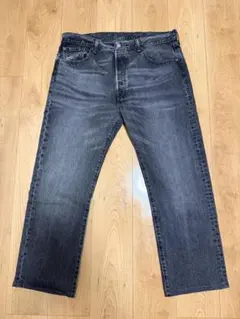 Levi's 501 ブラックデニム 先染め W34 L32 赤耳 革パッチ - メルカリ