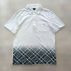 Мサイズ PS Paul Smith 半袖ポロシャツ メンズ 白×青系 ゴルフのサムネイル