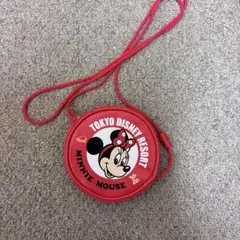 ディズニー ミニー ポーチ ポシェット コインケース 赤