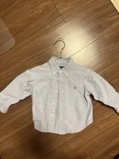 Ralph Lauren 12M 水色 ボタンダウンシャツ
