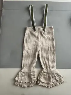 新品　バースデイ &mignon アンドミニョン　サスペンダー付きフリルパンツ