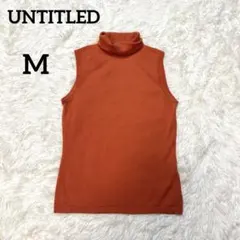 UNTITLED タートルネック ノースリーブニット ウール イタリア製素材使用のサムネイル