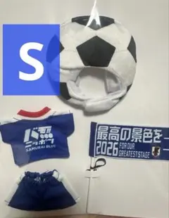 3COINS 사무라이 블루 일본 축구 국가대표팀 플러시 수트 S 사이즈 스리코
