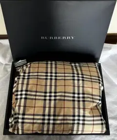 (美品)バーバリー ノバチェック西川産業ハーフブランケット