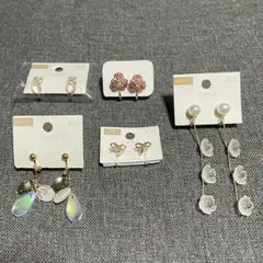 【未使用品】スリーコインズ　イヤリング　5点セット　まとめ売り
