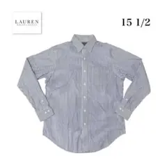 LAUREN RALPH LAUREN 長袖シャツ　ワイシャツ　ストライプ柄　Lのサムネイル