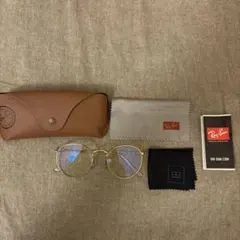 Ray-Ban ゴールドフレーム ラウンドメガネのサムネイル