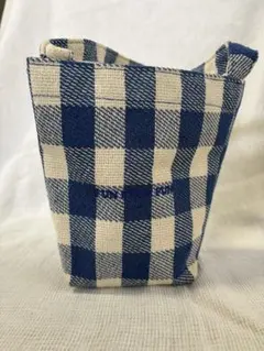 【韓国購入】FUN FROM FUN ミニバッグ ギンガムチェック トートバッグ