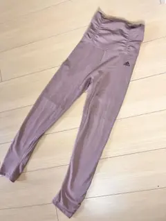 今週末まで！未使用品　adidas ピンク ハイウエストレギンスS