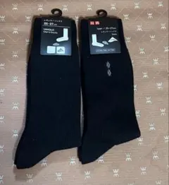 【新品未使用】UNIQLO MEN 25-27cmレギュラーソックス 2足セット
