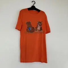 GHERARDINI ゲラルディーニ Tシャツ オレンジ伊太利屋ロングのサムネイル