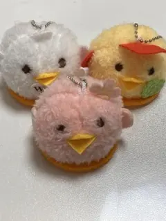 ぴよりん　ぬいぐるみ マスコット 3種セット　カプセルトイ