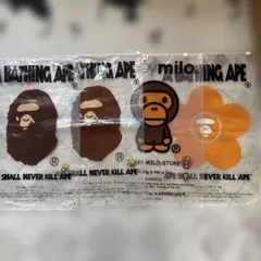 A BATHING APE ジップナイロンバッグ 4枚セット